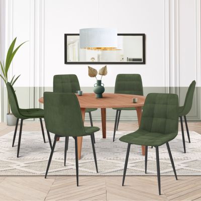 Lot de 6 chaises MILA en velours pour salle à manger - vue 2