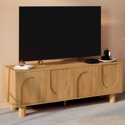 Meuble TV 140 cm ARCHIE 4 port - vue 7