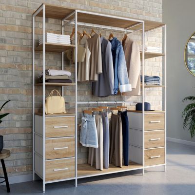 Dressing double penderie + double colonne . 140 cm UTAH - vue 2