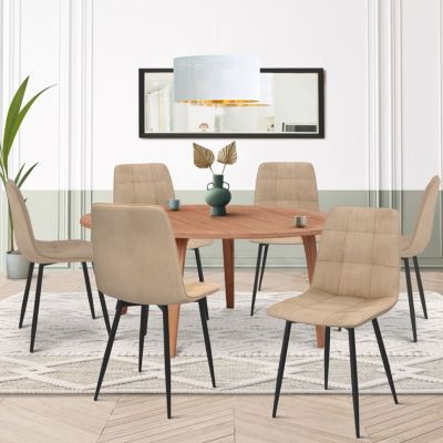 Lot de 6 chaises MILA en velours pour salle à manger - vue 7