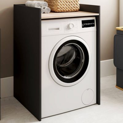 Meuble armoire pour machine à laver ou sèche linge WALLIS et hêtre - vue 6
