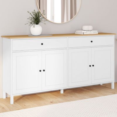 Buffet 160cm ACHILLE 4 portes et 2 tiroirs et plateau bois - vue 7
