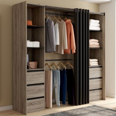 Dressing extensible double MERYL 120180 cm hêtre - vue 6