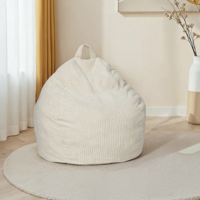Pouf poire HORTENSE en velours côtelé - vue 6