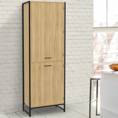 Colonne de cuisine 60 cm DETROIT 2 portes design industriel