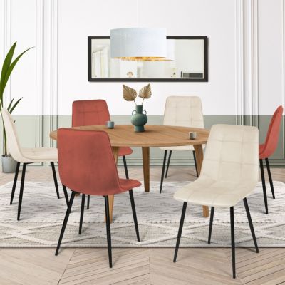 6 CHAISES MILA MIX COLOR