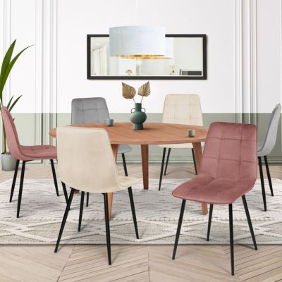 LOT 6 CHAISES MILA MIX COLOR
