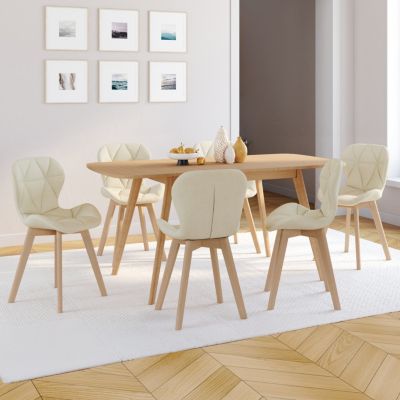 Lot de 6 chaises ROBINE en tissu pour salle à manger - vue 7