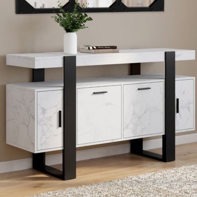 Buffet 140 cm PHOENIX 4 portes effet ALASKA et - vue 7