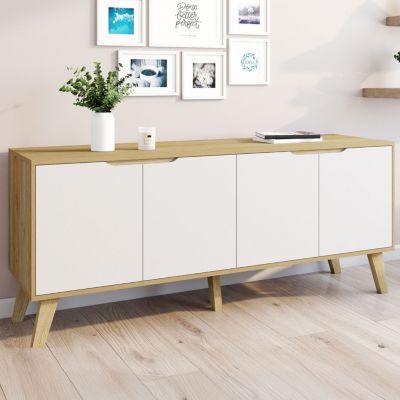 Buffet bas scandinave 140 cm F - vue 7
