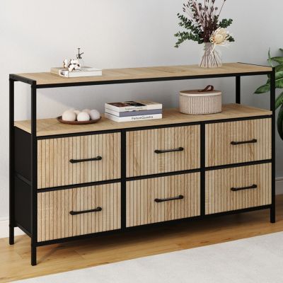COMMODE 6 TIROIRS UTAH 115CM - vue 7