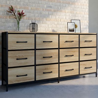COMMODE 12 TIROIRS UTAH 140CM - vue 7