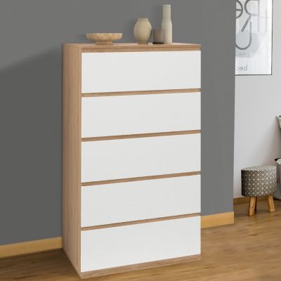 CHIFFONNIER 5 TIROIRS TOMI 60C - vue 7