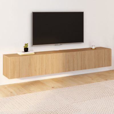 MEUBLE TV 180CM JULIETTE LATTE - vue 7