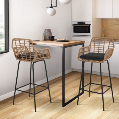 Tabourets x2 SUMMER rotin - vue 8