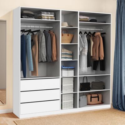 Dressing modulable TAYLOR 200 x 55 x 200 cm