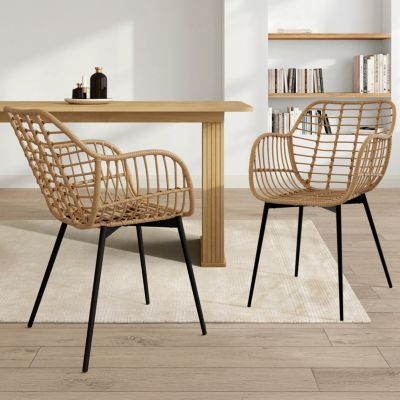 Fauteuils Table Summer Effet Rotin Lot de 2 - vue 2