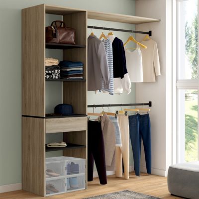 Kit dressing MELINE 160 x 40 x 180 cm hêtre - vue 6