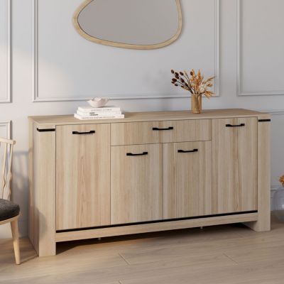 Buffet 160 IDAHO 4 portes avec tiroir design contemporain - vue 6