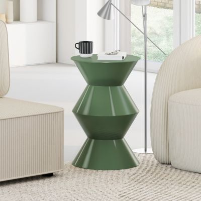 Table d'appoint ronde table basse bout de canapé table de chevet IRENE 30 cm métal - vue 6