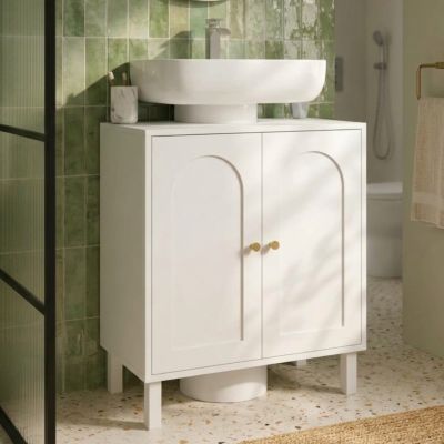 Meuble sous lavabo salle de bain ARSENE design arche bois
