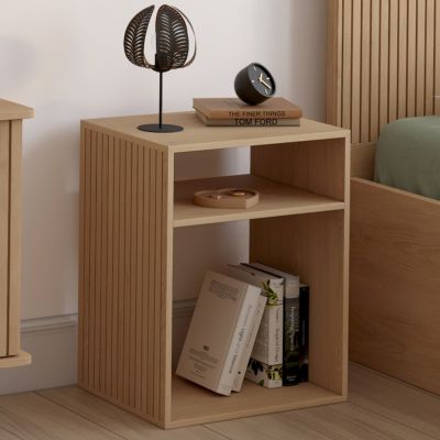 Lot de 2 chevets effet lattes - vue 6
