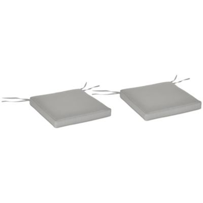Outsunny Lot de 2 chaise GENERIQUE exterieur non pliable en plastique Gris - vue 2