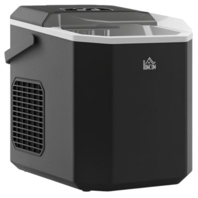 Machine à glaçons - 12Kg en 24H, 9 glaçons en 6-13 minutes - accessoires, nombreuses fonctions - noir