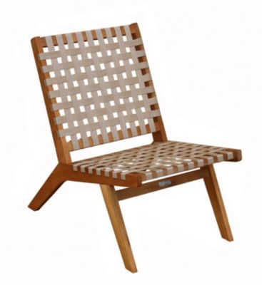Fauteuil de jardin Bondy bois d'eucalyptus Oviala