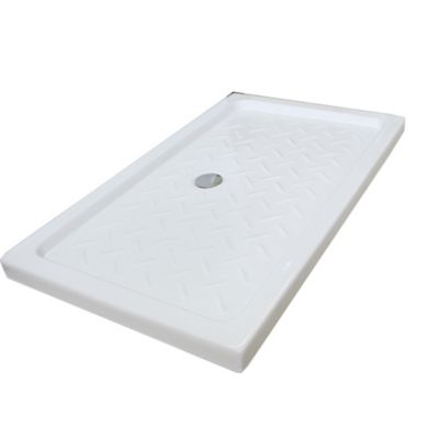 Receveur de douche 70 x 120 x 10 cm, blanc brillant, Ondée Cera