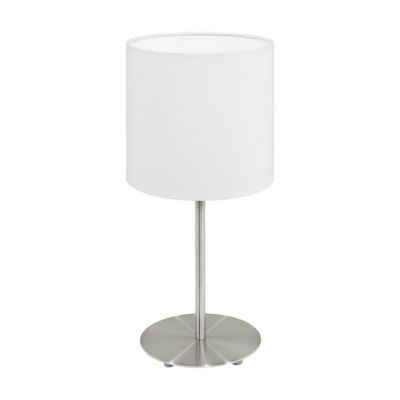 Image of Lampe à poser COLOURS Finch acier et blanc brossé 3663602099697_CAFR