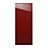Façade de cuisine 1 porte 1/2 colonne Globe rouge L. 60 cm