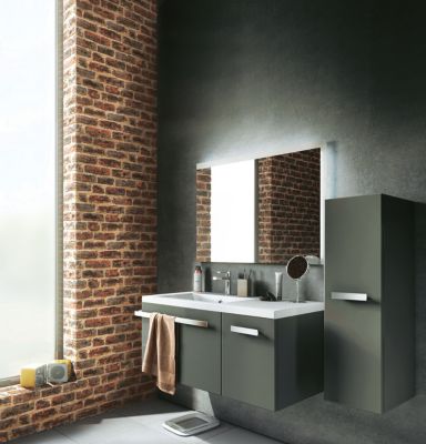 Demi colonne de salle de bains blanc Cooke & Lewis Belice