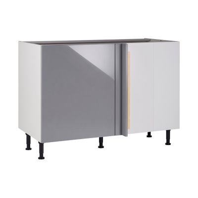 meuble de cuisine gossip gris d'angle façade 1 porte  kit