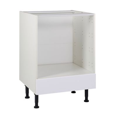 Meuble De Cuisine Gossip Blanc Facade Bandeau Four Tiroir Four Caisson Bas L 60 Cm Castorama