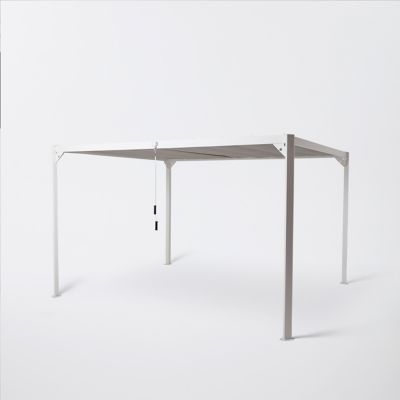 Tonnelle aluminum Blooma Beloye blanche 300 x 360Â cm