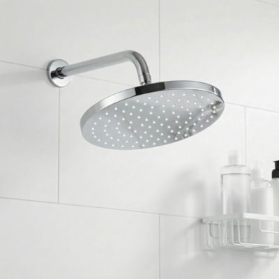 Pommeau de douche rond Ø25 cm chrome GoodHome Cavally