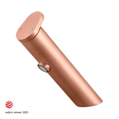 Mitigeur de lavabo cuivre brossé GoodHome Nyasa