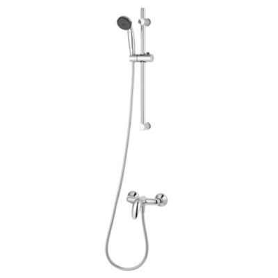 Kit de douche mécanique chrome GoodHome Blyth