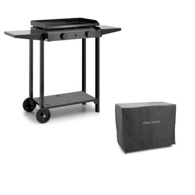 Plancha gaz Base G 60 A sur chariot + housse