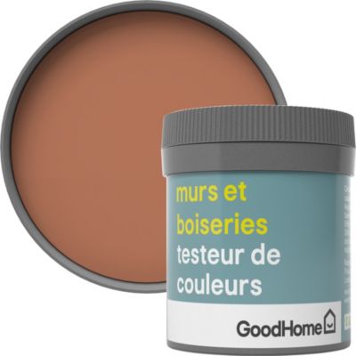 Testeur peinture murs et boiseries GoodHome rouge Pimlico satin 50ml