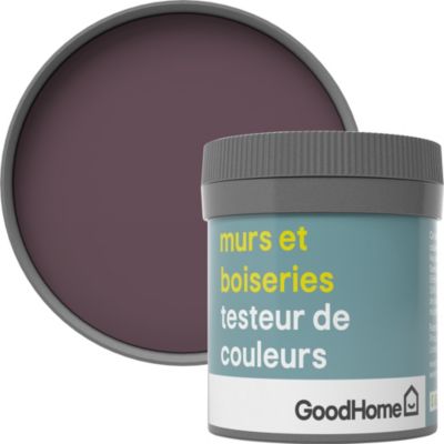 Testeur peinture murs et boiseries GoodHome rouge Mayfair satin 50ml