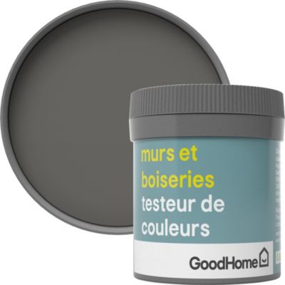 Testeur peinture murs et boiseries GoodHome gris Hamilton satin 50ml