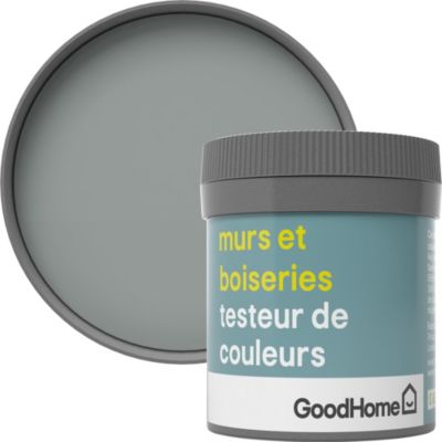 Testeur peinture murs et boiseries GoodHome gris Manhattan satin 50ml