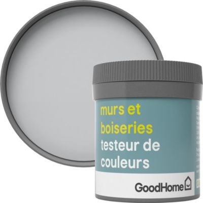 Testeur peinture murs et boiseries GoodHome gris Melville satin 50ml