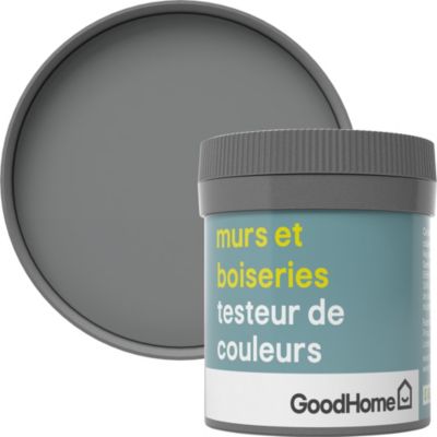 Testeur peinture murs et boiseries GoodHome gris Cincinnati satin 50ml