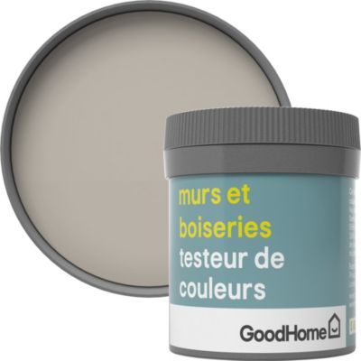 Testeur peinture murs et boiseries GoodHome gris Hamptons satin 50ml