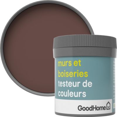 Testeur peinture murs et boiseries GoodHome marron Manzanillo satin 50ml