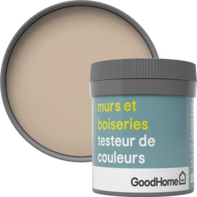 Testeur peinture murs et boiseries GoodHome beige São Paulo satin 50ml