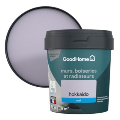 Peinture résistante murs, boiseries et métal GoodHome violet Hokkaido mat 0,75L